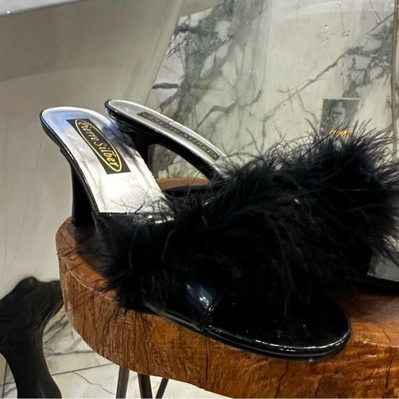 Pierre Silber | 11 | feather detailed slipper heels. - Picture 3 of 5